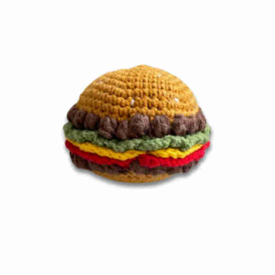 Burger Handmade Dog Cat Toy
