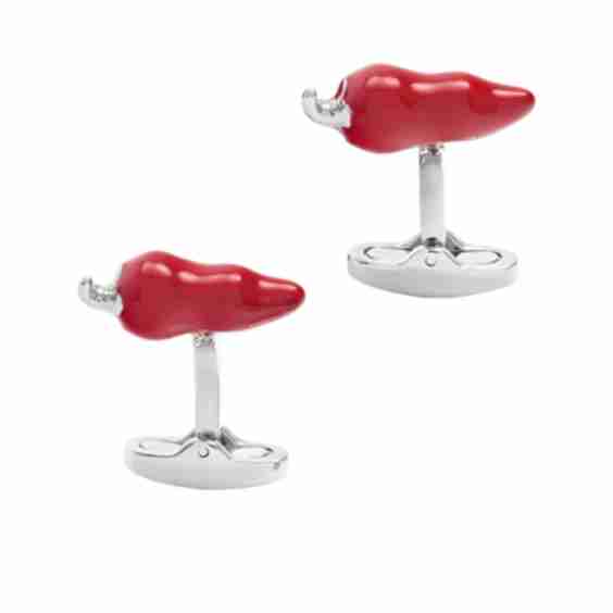 Chili Pepper Cuff Links
