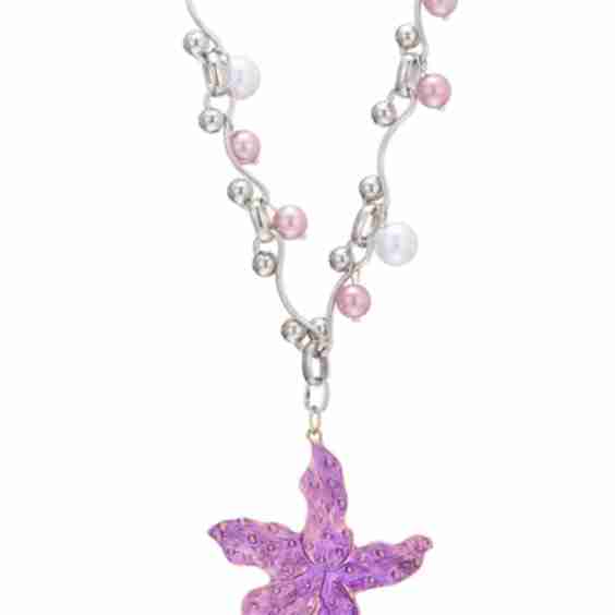 Beatrice By The Sea Pearl Seastar Grunge Necklace