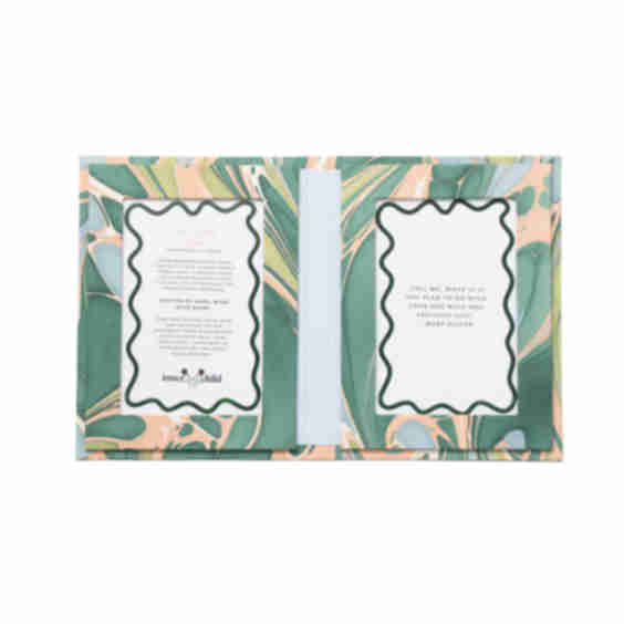 Hand-Marbled Picture Frame Folding Book