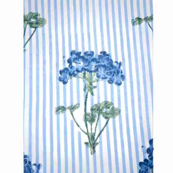 Hydrangea Blockprint Tablecloth