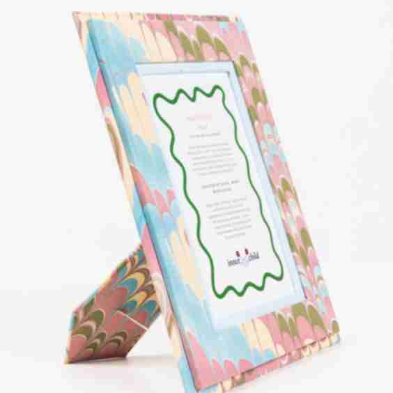 Hand-Marbled Picture Frame, 4x6
