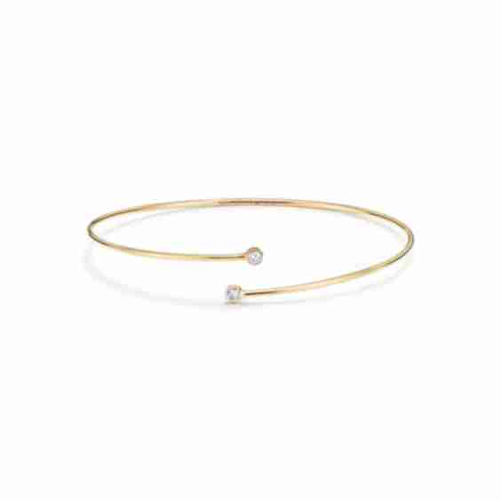 Elsa Peretti Diamond Hoop Single Row Bangle