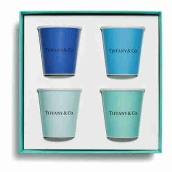Set-Of-Four Bone China Coffee Cups