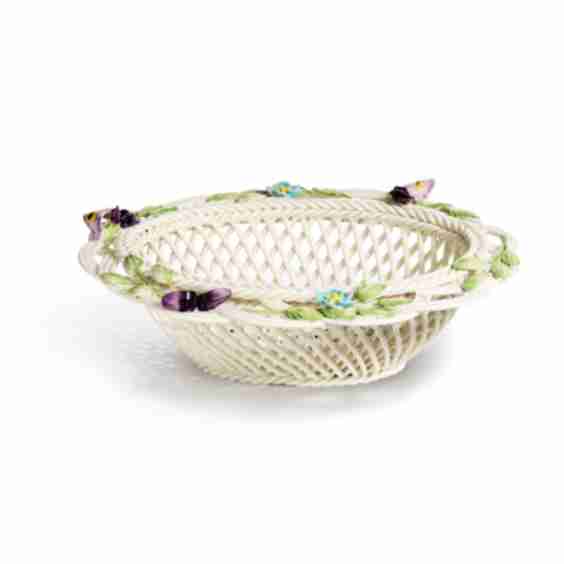 Wildflower Woven Porcelain Bread Basket