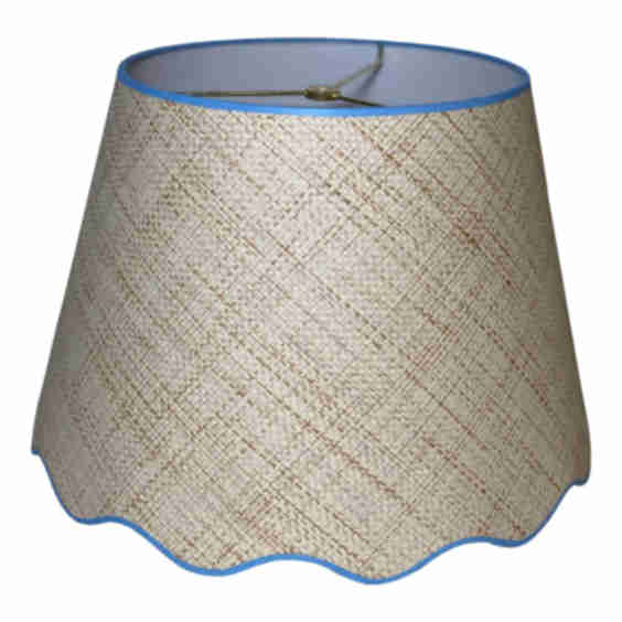Scalloped Raffia Hardback Shade