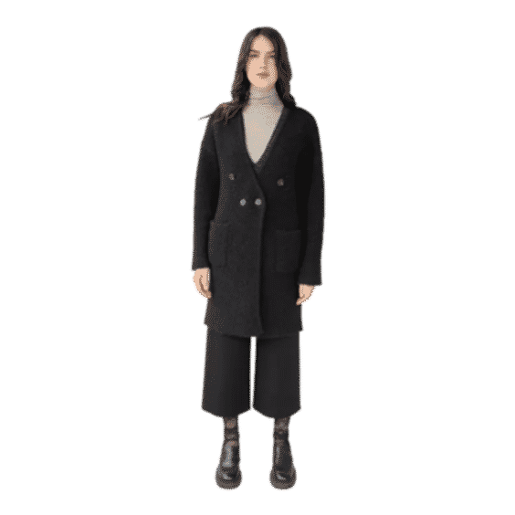 Reversible Double Knit Coat