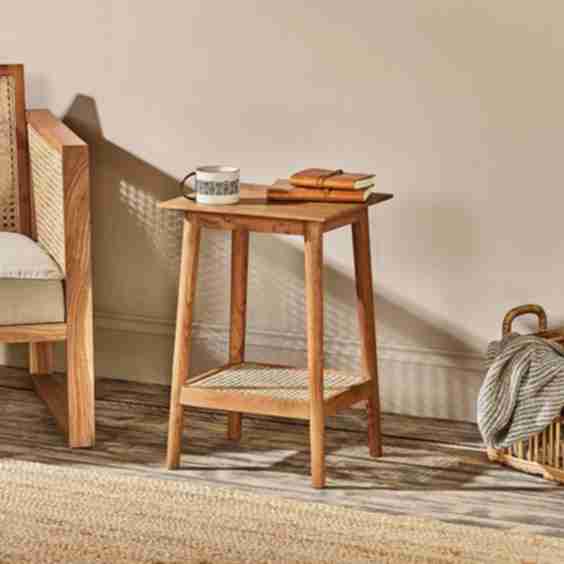 Erabar Acacia Cane Side Table