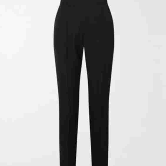 Wool-Blend Gabardine Slim-Leg Pants