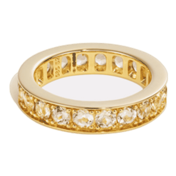 Single Line Morganite Ring