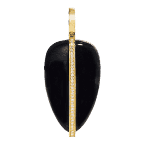 Large Diamond Pebble Pendant