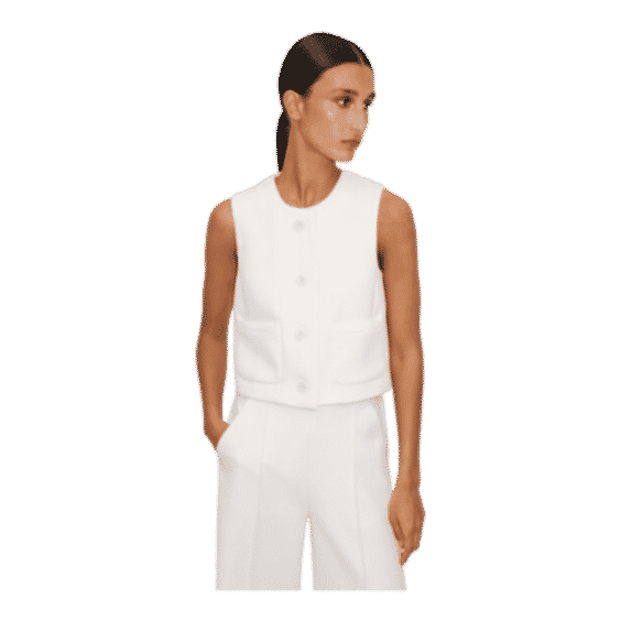 Mini Boucle Cropped Vest