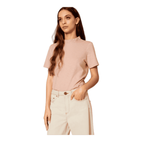 Cotton Frill Collar Tee 
