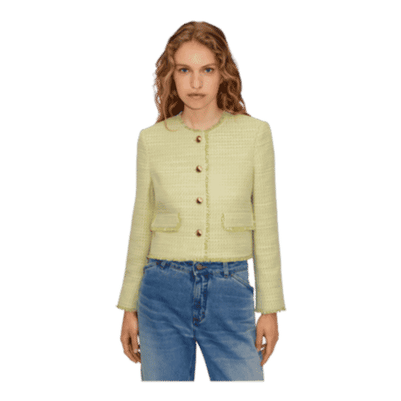 Italian Tweed Cropped Jacket