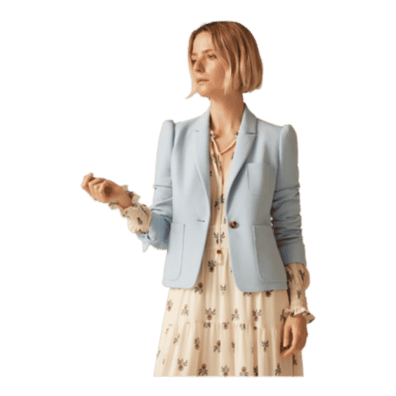 Spring Tailoring Pouf Sleeve Jacket