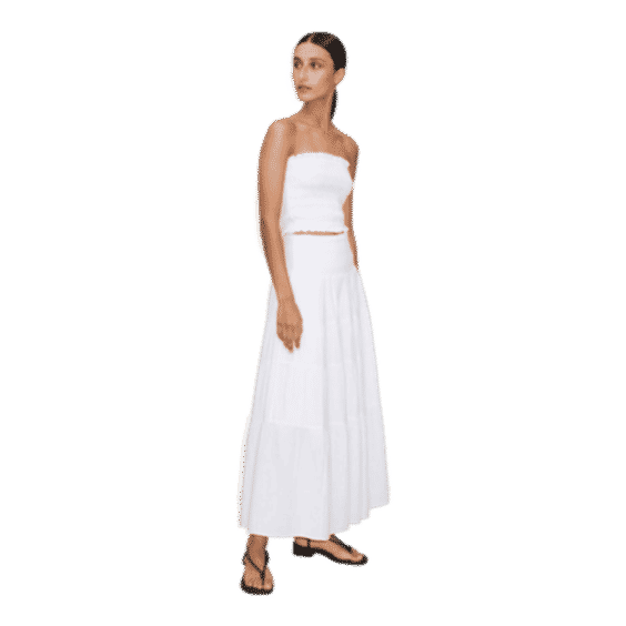Cheesecloth Tiered Skirt
