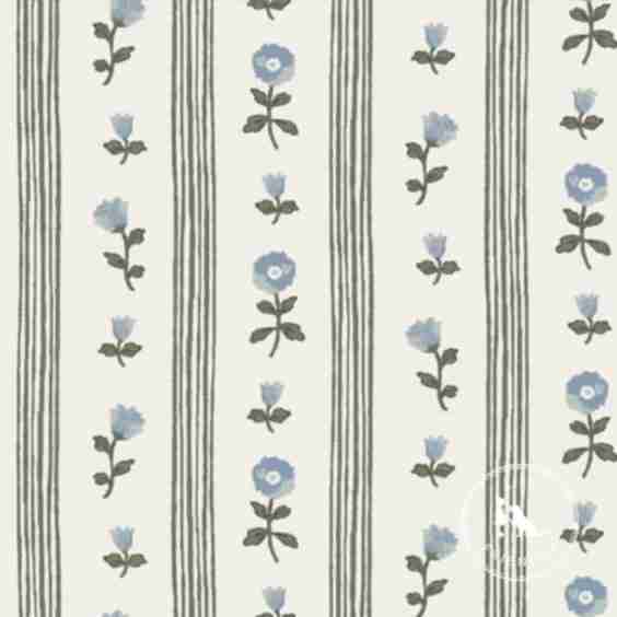 Ruthie Stripe Fabric In Blue