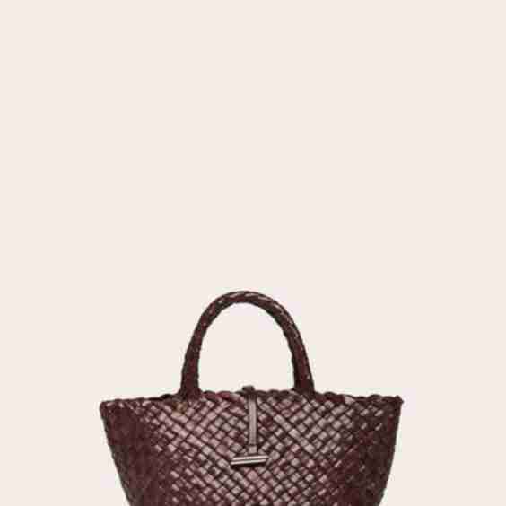 Mini Leather Basket Bag