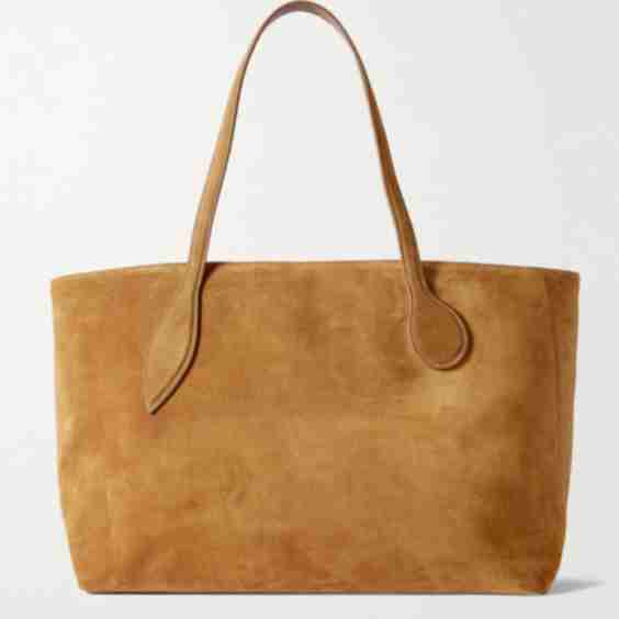 Mega Sprout Tote Bag in Suede