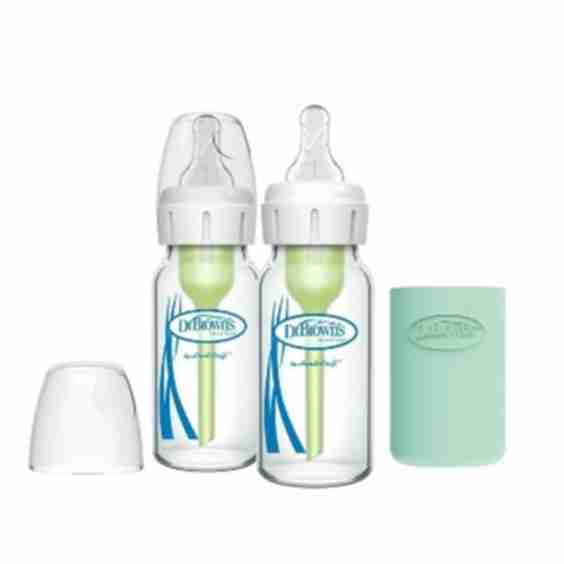 Anti-Colic Options+ Narrow Anti-Colic Baby Bottle with Preemie Nipple