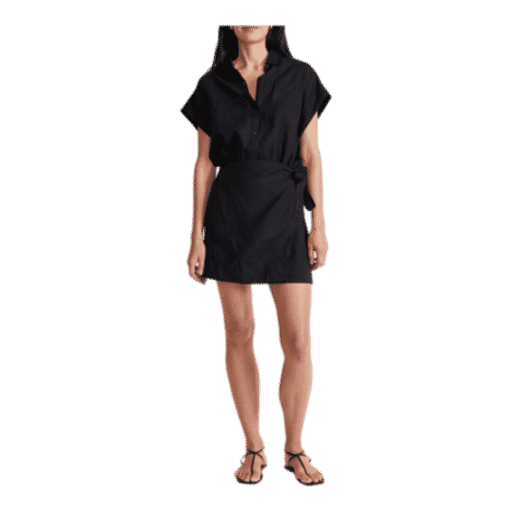 Catania Wrap Linen Shirtdress