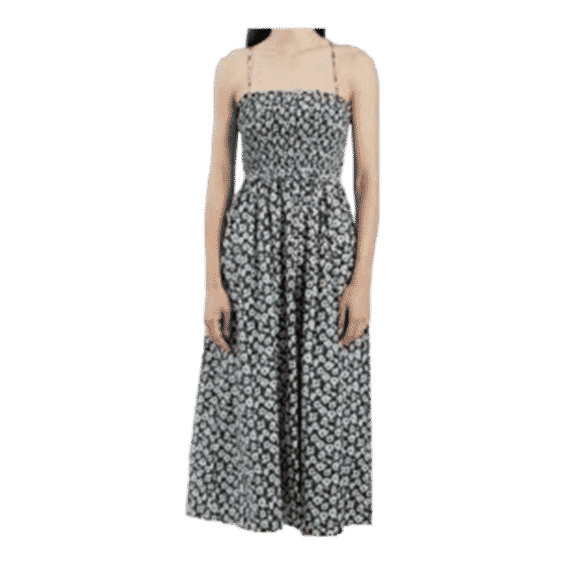 Porta Smocked Cotton Midi Dress