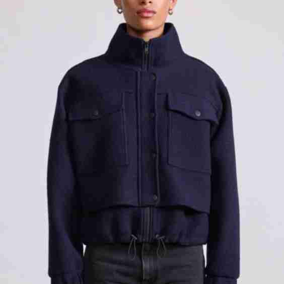 Selva Cropped Bomber Jacket