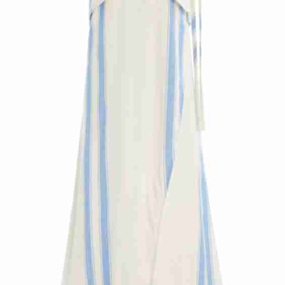 Striped Cotton-Linen Dress