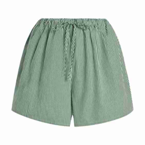 Striped Cotton Shorts
