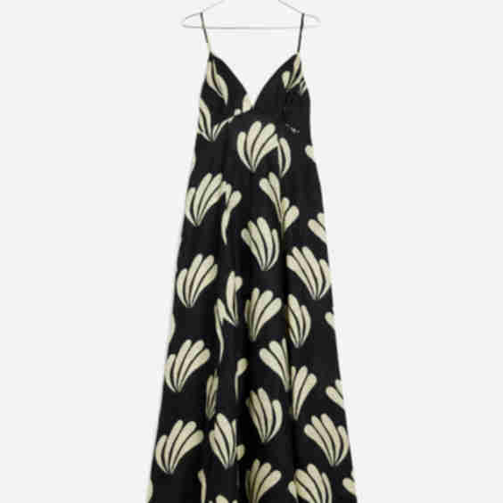 Palm Linen Dress