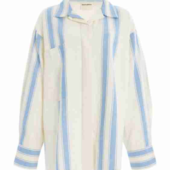 Striped Cotton Linen Shirt