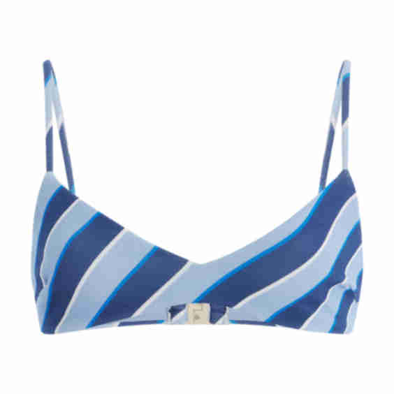 Striped Bralette Bikini Top