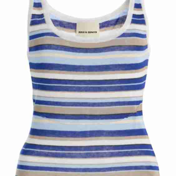 Striped Knit Tank Top