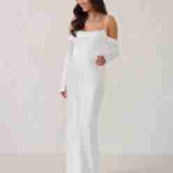 navy one shoulder bridesmaid dresses Nevaeh One Shoulder Crepe Maxi Bridesmaid Dress