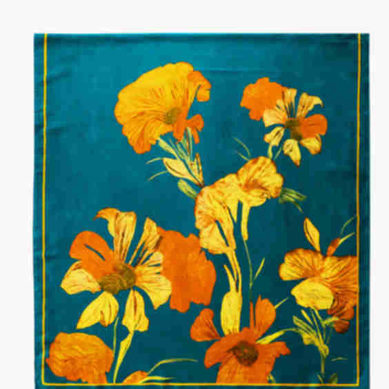 Koi Pond Floral Scarf