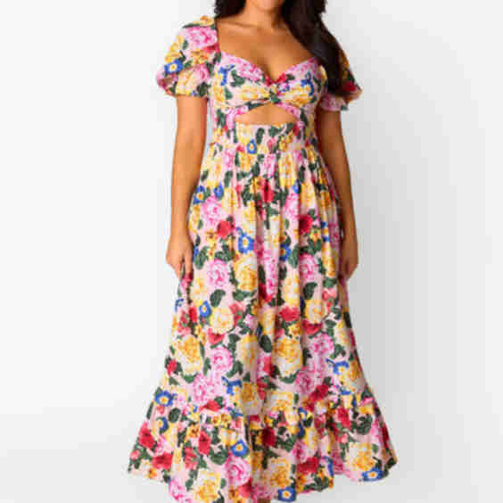Ross Cut Out Midi Dress