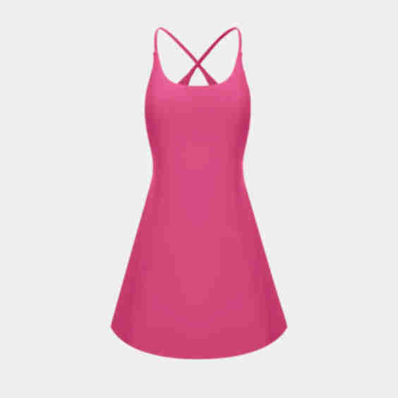 SoftlyZero Plush Backless Active Flare Dress