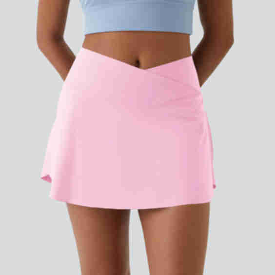 SoftlyZero Airy Crossover Pocket 2-in-1 Cool Touch Tennis Skirt Lucid Longer Length