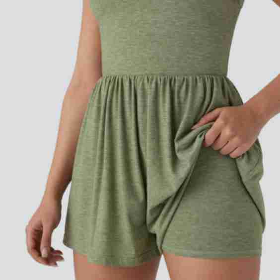 Backless Twisted Side Pocket 2 In 1 Resort Romper Easy Peezy Edition