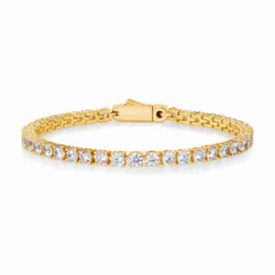 4 Carat Straight Line Tennis Bracelet 