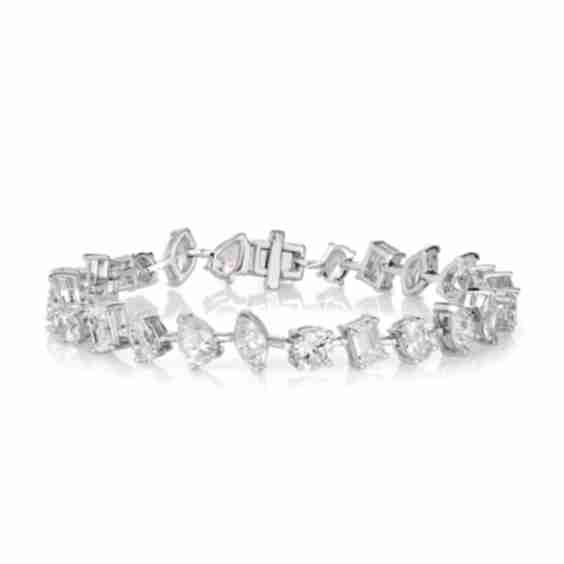 14 Carat Multi Shaped Modern Bracelet