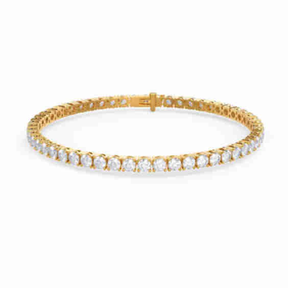 5 Carat Straight Line Tennis Bracelet 