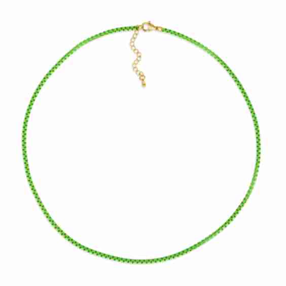 Enamel Link Chain Necklace