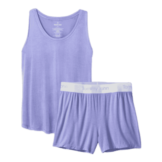 Second Skin Luxe Rib Sleep Tank & Short Set
