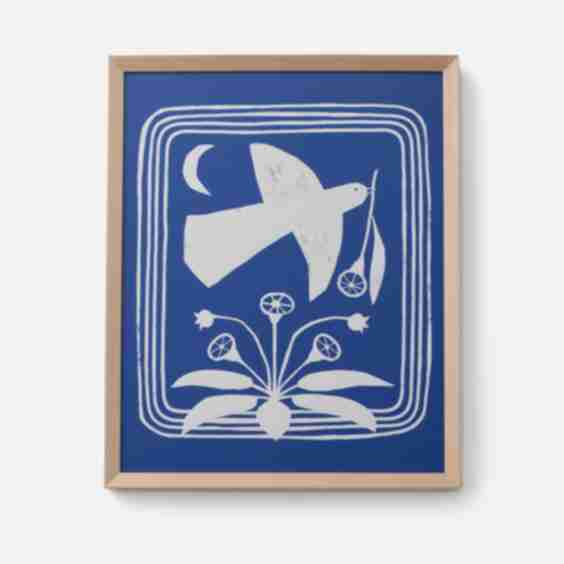 Moonlit Messenger Framed Print