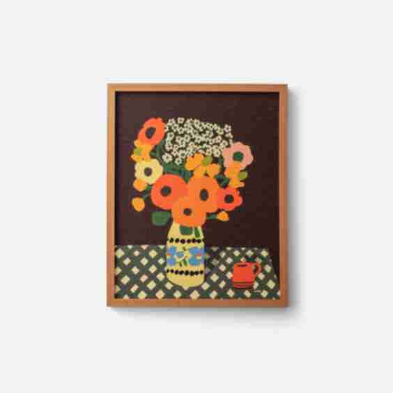 Teatime Blossoms Framed Print 