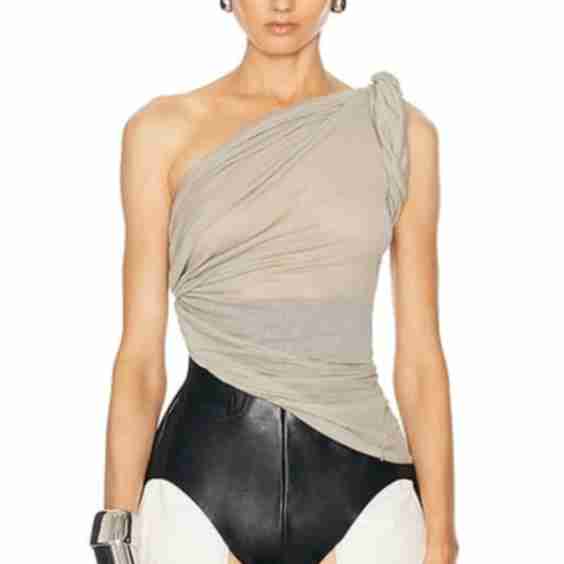 Ruched Asymetric Top