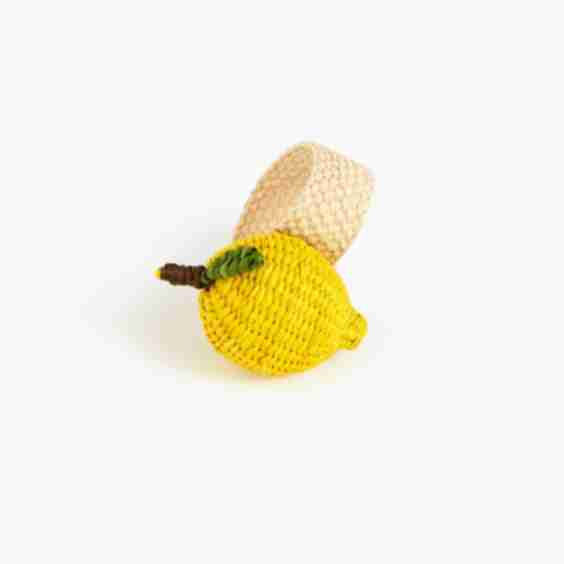 Lemon Napkin Ring Set of 4