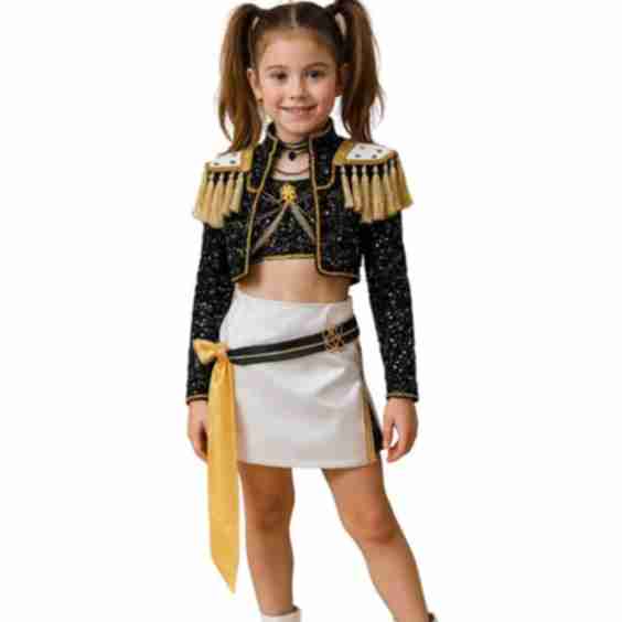 Gold Stage Sequins Outfit