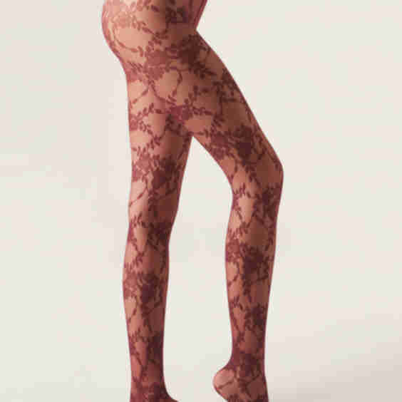 Floral Tulle Tights